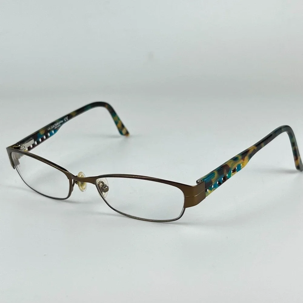 Liz Claiborne New York L353 0RX3 Women Eyeglasses Frame Brown Half Rim 52-18-135